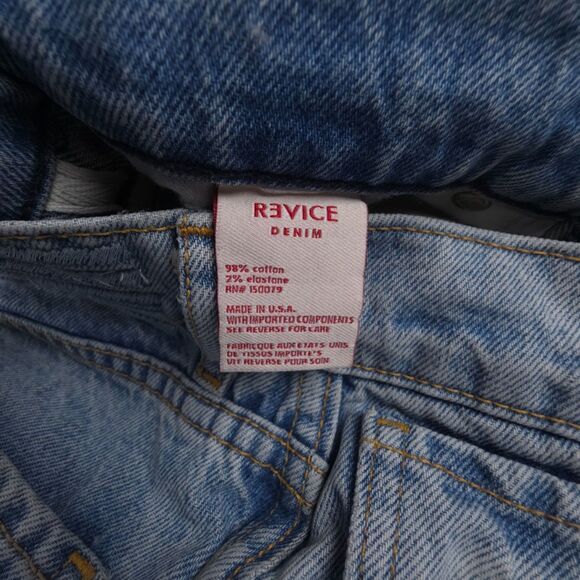 REVICE 90s Straight Leg Crop Jeans Y2k Clean Girl Minimal Boho E-Girl Baddie 28 - Picture 7 of 7